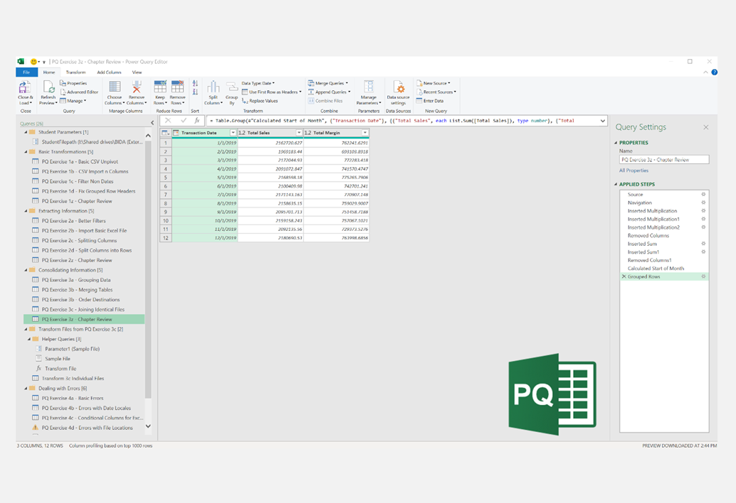 Power Query Fundamentals Case Study